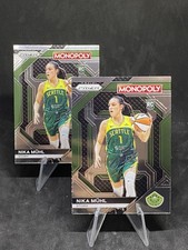 Nika Muhl 2 RC Lot 2024-25 Prizm WNBA Monopoly Rookie Card WNBA26 Seattle Storm