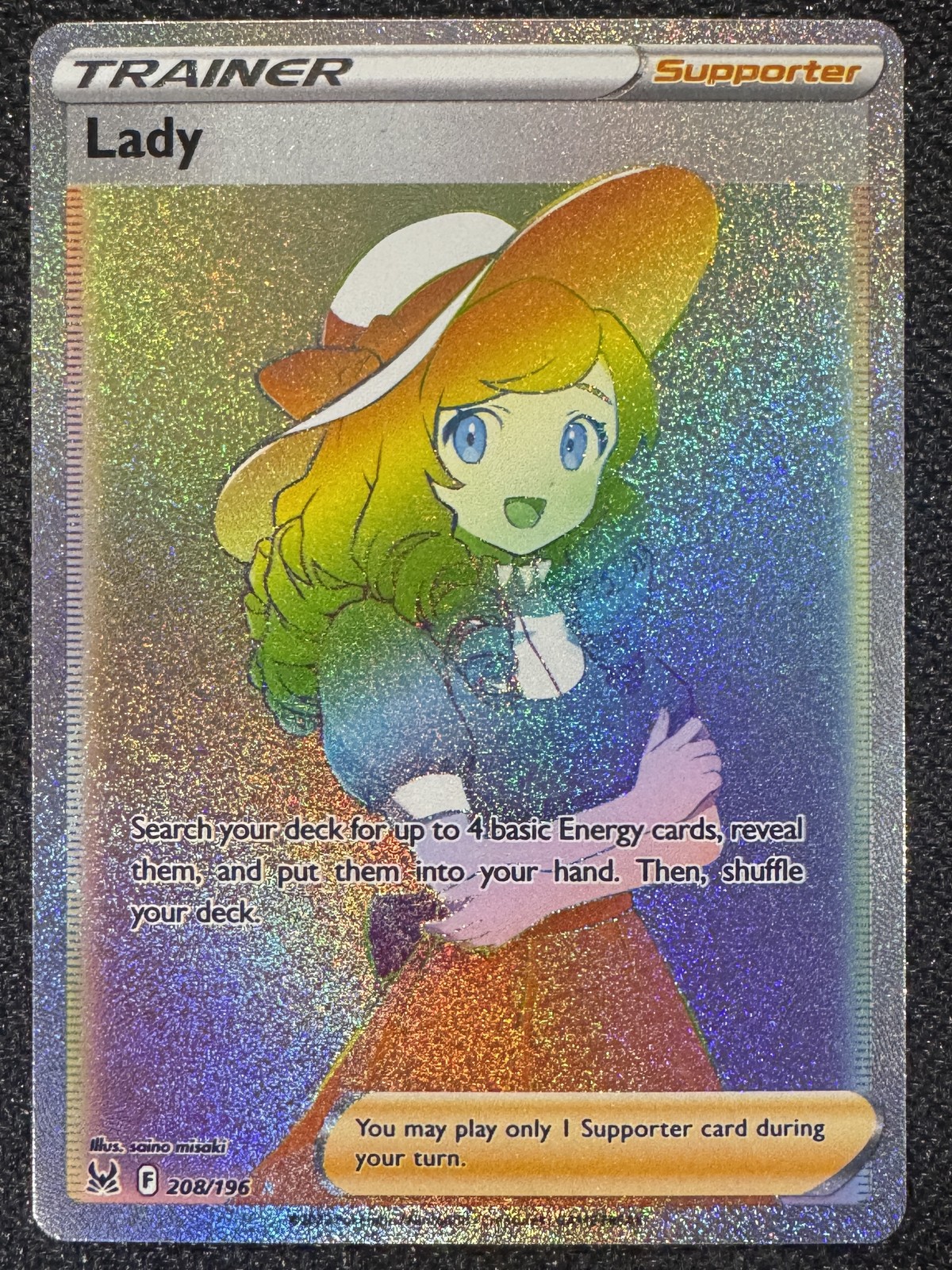 Lady | Lost Origin | 208/196 NM | Secret Rare | Pokemon TCG