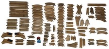 Wooden Track Mixed Lot Mostly Thomas and Friends 110 Pieces Assorted Switches