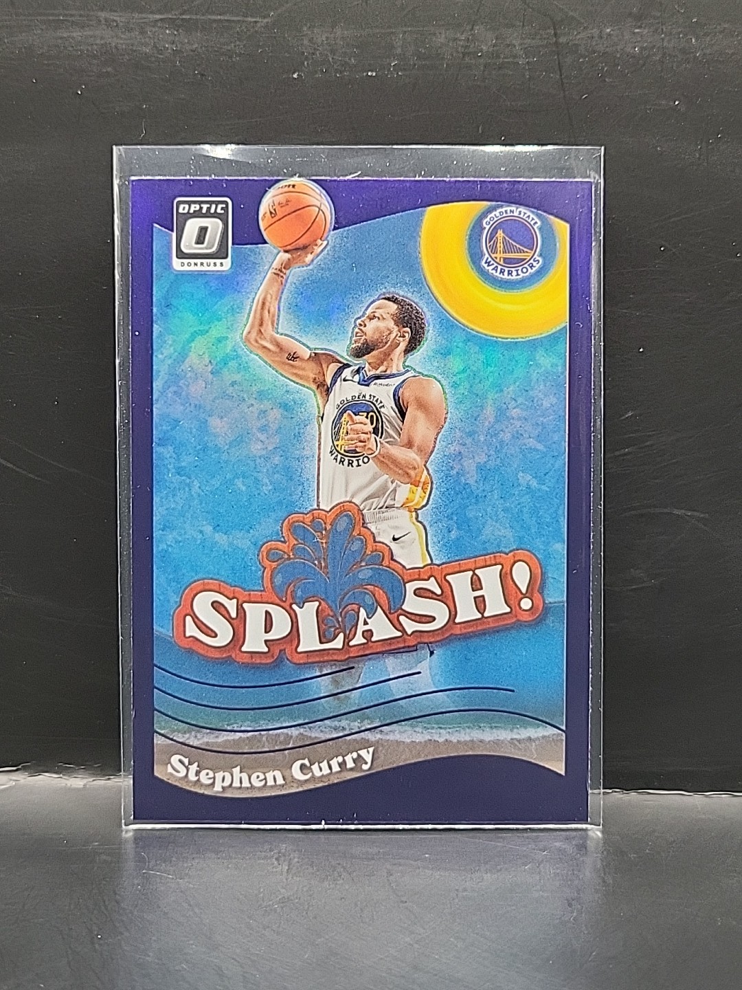2023-24 Donruss Optic STEPHEN CURRY #8 Splash Purple Prizm Golden State Warriors