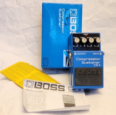 MINT Boss CS-3 Compression Sustainer Guitar Pedal w/box + docs!
