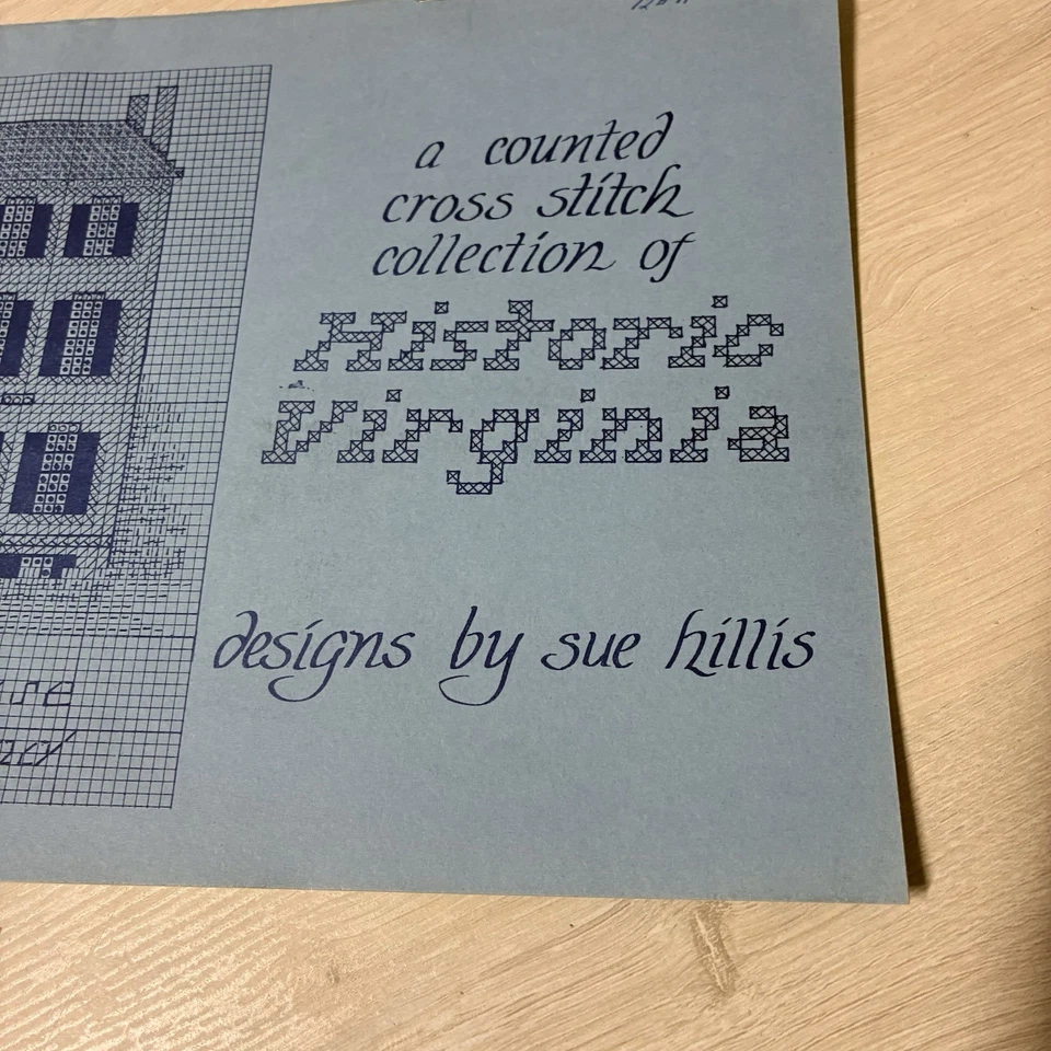 RARE Historic Virginia Cross Stitch Collection Sue Hillis Vintage Leaflet Charts - Image 3 of 4
