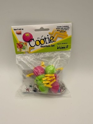 Rare Vintage Basic Fun Cootie Game Keychain Set 90's Item #540-0 New Sealed Mint