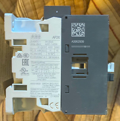 ABB AF26-30-00-13 AF Series IEC Contactor 100-250V AC/DC 45A Electronic Coil