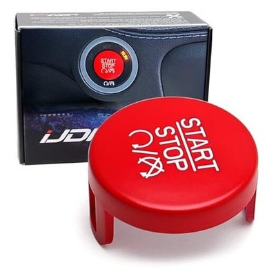  SRT Racing Sports Style Red Engine Push Start Button Replacement Cover Cap, 