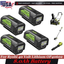 For Ryobi 40V Battery 8.0Ah Lithium OP4050 OP40602 OP40261 OP4060 OP4030 40Volt