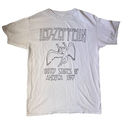 Vintage Look Led Zeppelin United States America 1977 Icarus Graphic Band Tee - M