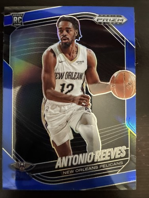 #ad 2024 25 Prizm Black Antonio Reeves RC Blue Prizm 199 Pelicans $5.95