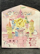 Sofsole 7 Pair Socks Youth Sz 10-4.5. 5 Ankle And 2 Crew Socks.