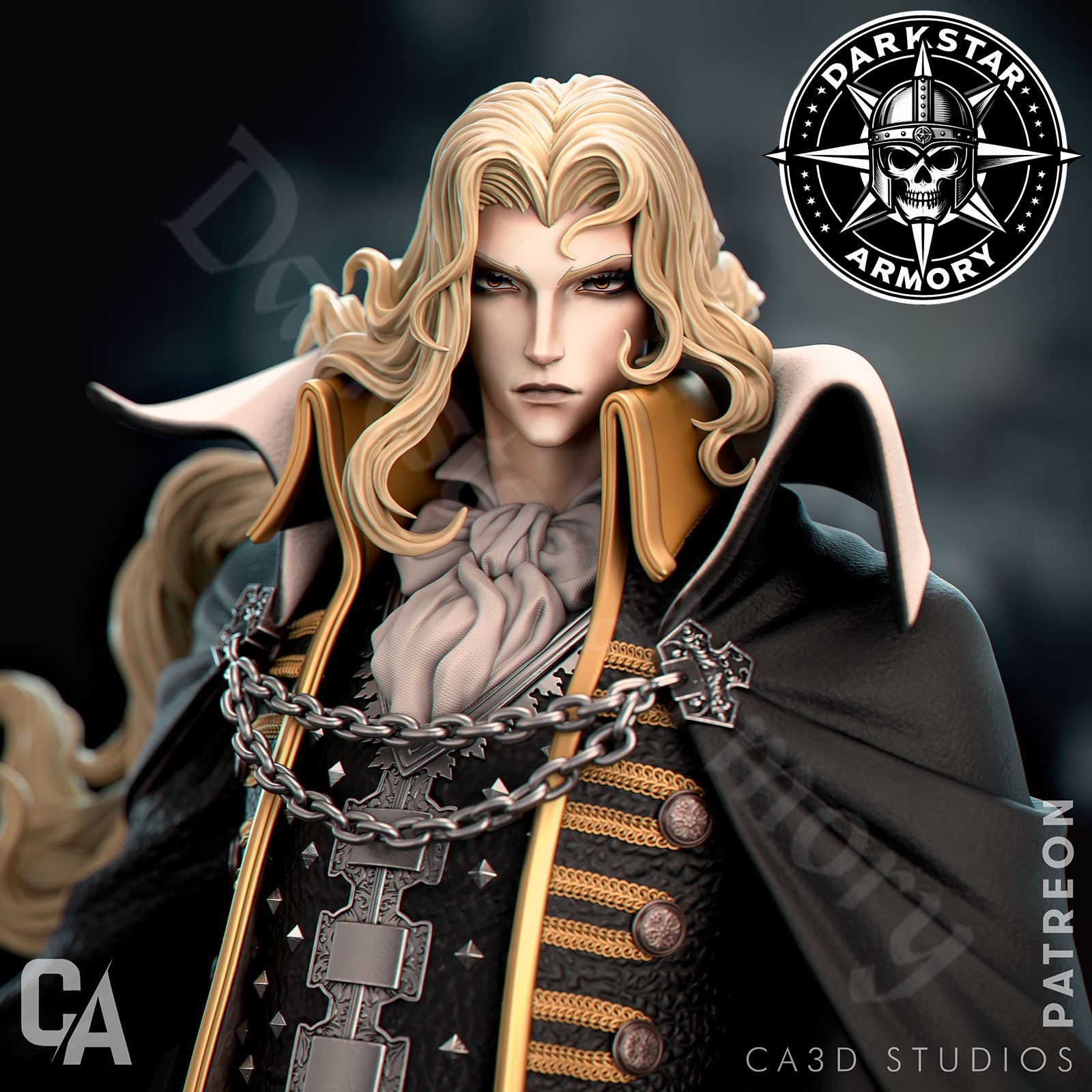 Alucard Castelvania Resin Figure Kit 1/6 1/12 1/18 1/24 CA3D