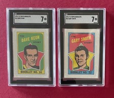 1971-72 Topps Booklets #16 Dave Keon / #22 Gary Smith - SGC Graded 7 - Lot of 2