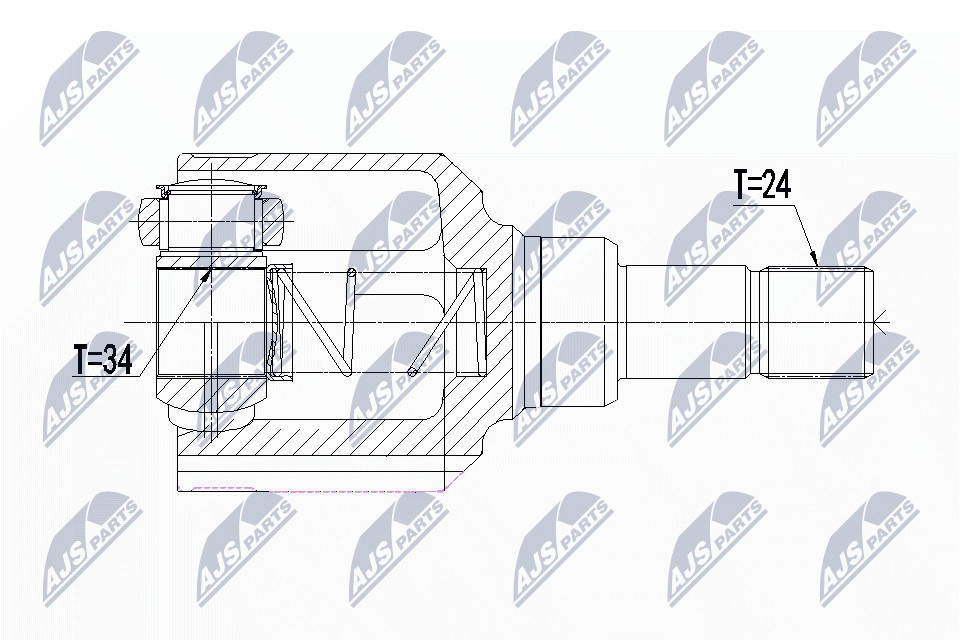 Inner Cv Joint For Peugeot 308 Ii 1.2Vti 1.6Hdi 13- - Image 7