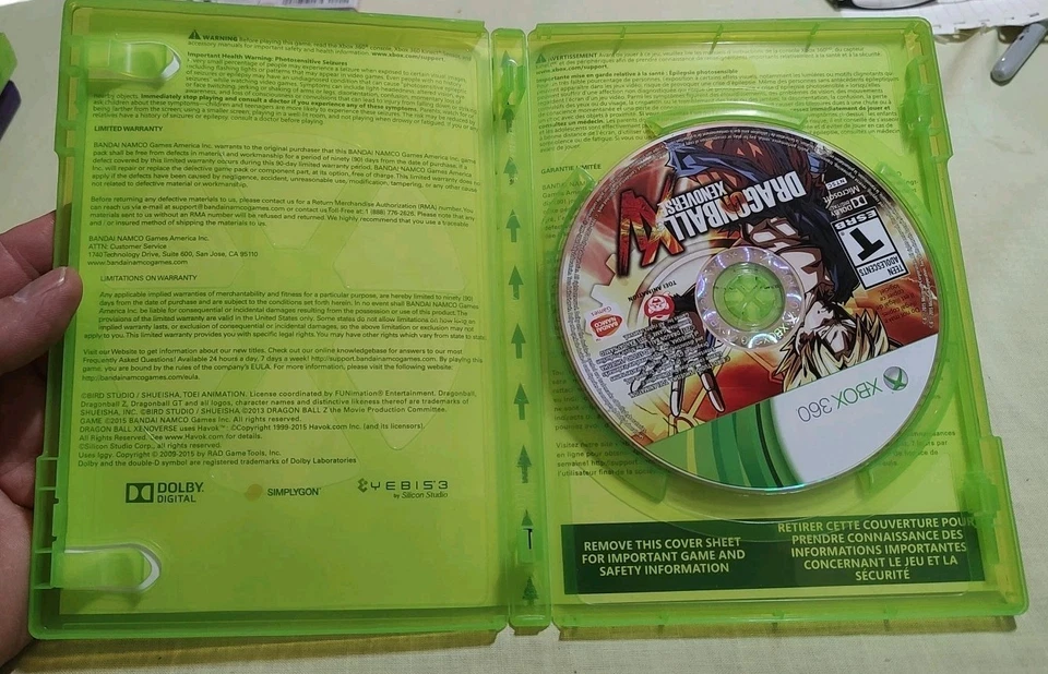 Dragon Ball XenoVerse XV Edición Día Uno Microsoft Xbox 360 Excelente Disco Foto 3 de 3