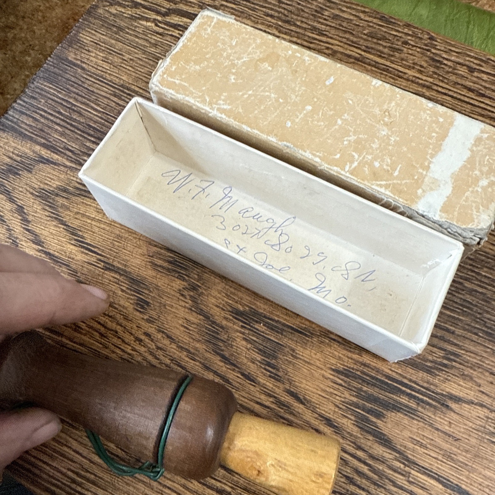 Vintage Joe Harris  Duck Call In HTF Original Box With Label St Joseph Missouri