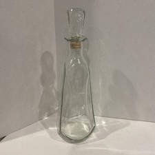 Clear Glass Bottle With Corked Top
