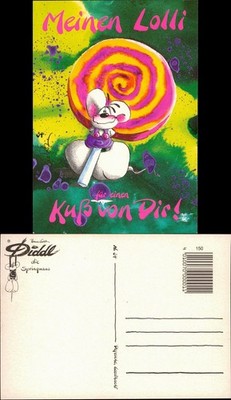 Diddl Mouse With Lollipop - My Lollipop For A Kiss From You! 1995