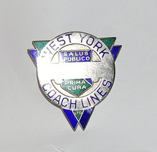 VINTAGE WEST YORK COACH BUS LINES HAT BADGE, MERGED WITH TTC TORONTO ONTARIO