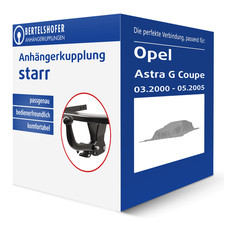 G.D.W. Anhängerkupplung starr für OPEL Astra G Coupe Typ F07 AHK