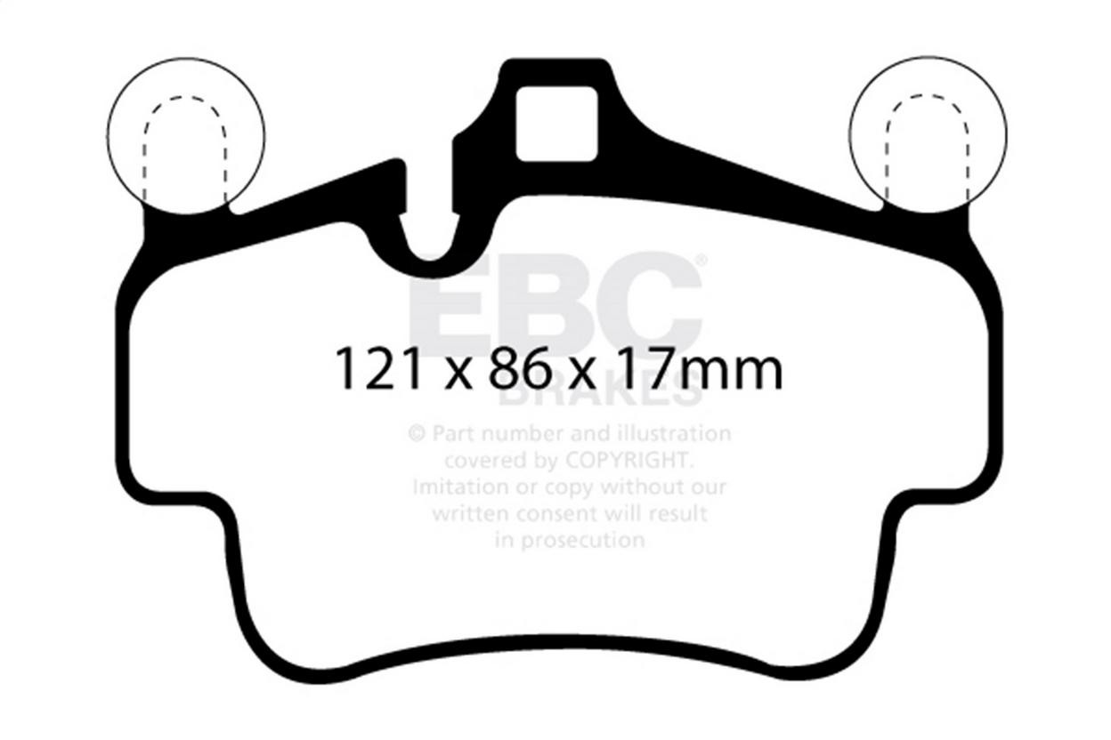 Porsche 911 GT3 2007-2008 Front Brake pad sets Set