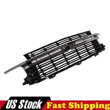 Black Front Bumper Mesh Grille Guard Compatible with 21-24 Chevy Tahoe Suburban