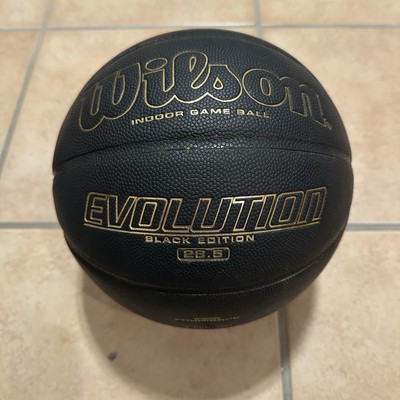 Wilson Evolution Prototype BLACK GOLD EDITION Basketball 28.5 Rare Collectible