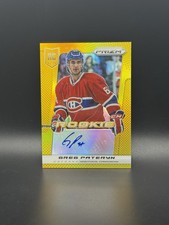 2013 Panini Prizm #359 Greg Pateryn RC GOLD AUTO /10 - Montreal Canadiens -RARE