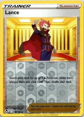 Lance Reverse Holo Uncommon SWSH12: Silver Tempest 159/195 NM