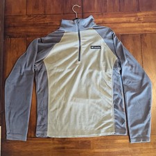 Columbia Half Zip Fleece Pullover Sweater Men  s Size M Green/Gray NWT