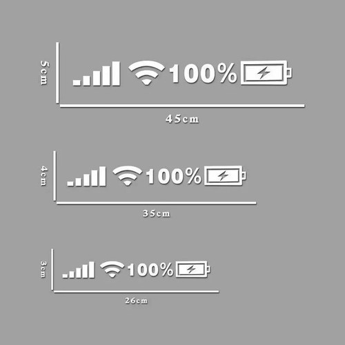 Car Windshield Stickers Signal WiFi Power Reflective Sticker on Car Mobile Phone - Picture 15 of 25