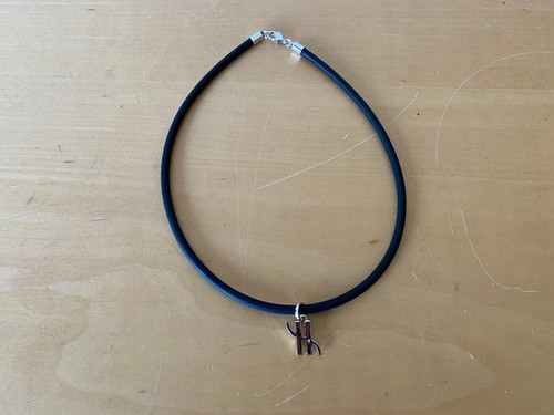 New - Necklace HUBLOT Collar - 40 cm - Rubber and Steel / Caucho y Acero - Nuevo - Bild 1 von 5