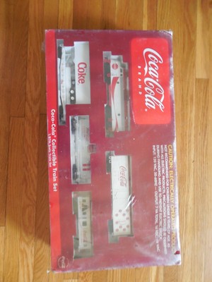 coca cola collectible train set