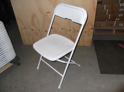 70 Used White Folding chairs | eBay