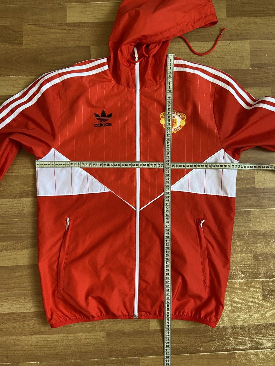 1990s MANCHESTER UNITED RETRO FOOTBALL SOCCER JACKET ADIDAS AZ1243