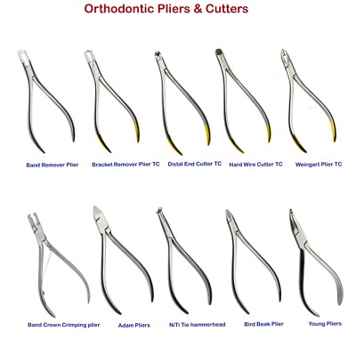 Pinze ortodontiche - Nomi, tipi, usi e classificazione