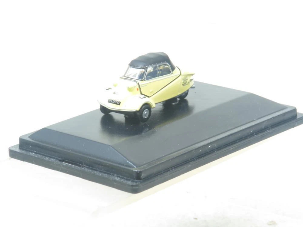 Oxford Diecast 76MBC002 Messerschmitt KR200 Cabrio Mimosa Yellow 