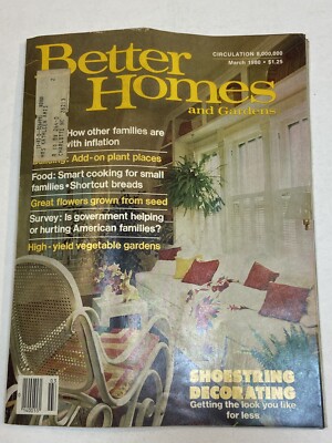 Better Homes and Gardens Magazine Mar 1980 Shortcut Breads Vegetable Flower Seed