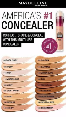 maybelline eraser light honey