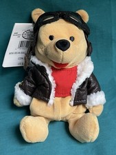 The Disney Store Mini Bean Bag Pilot Pooh 8" Winnie The Pooh - Rare, MINT