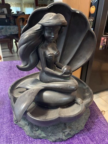 Disney Direct The Little Mermaid Large Garden Statue 92859 Rare Retired Unique - Picture 9 of 20