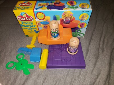 Vintage 1996 Play Doh Fuzzy Pumper and Beauty Shop No Playdoh pieces with  box