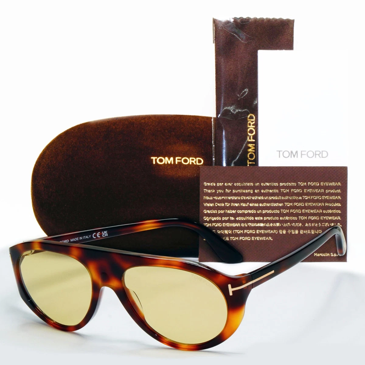 Tom Ford - Leo Square Sunglasses - Occhiali Da Sole Quadrati - Legno - Foto 8