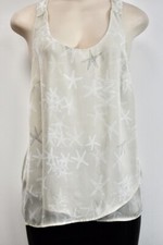 BANANA REPUBLIC CHIFFON FLORAL Women's Blouse Size Medium On Sale