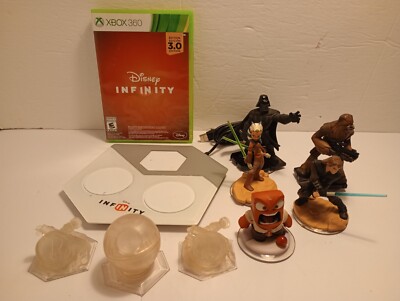 Xbox 360 Disney infinity 3.0 Bundle with Characters Tested and Works Great