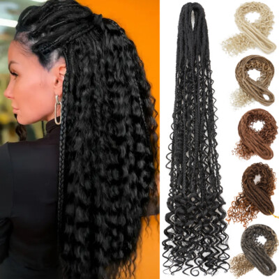 Boho Chic Dreadlocks Extensions Double Ended Curly Mixed Styles Wavy Hairpieces