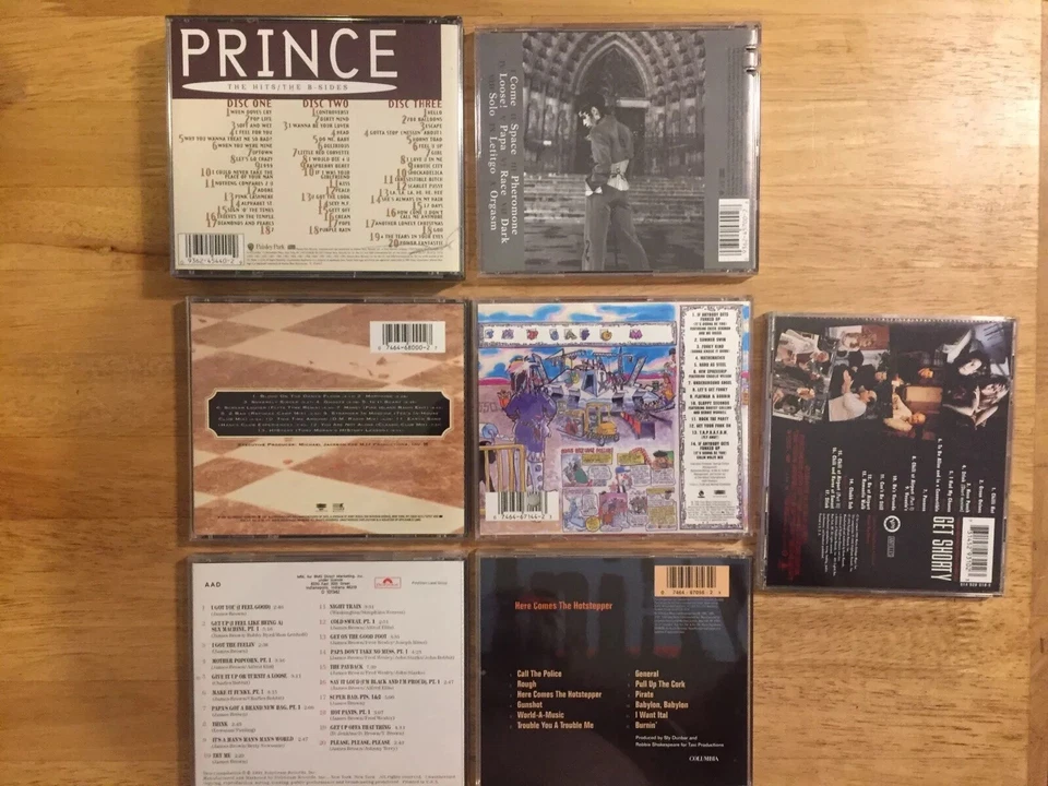Prince Michael Jackson George Clinton James Brown Ini Kamoze CD Lot Of 7 Discs Foto 2 de 2