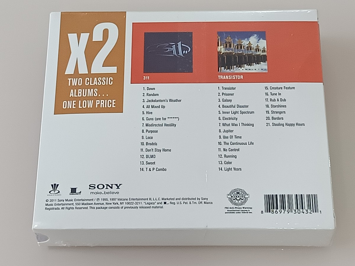 311/Transistor [PA] by 311 (CD, Aug-2011, 2 Discs, Volcano