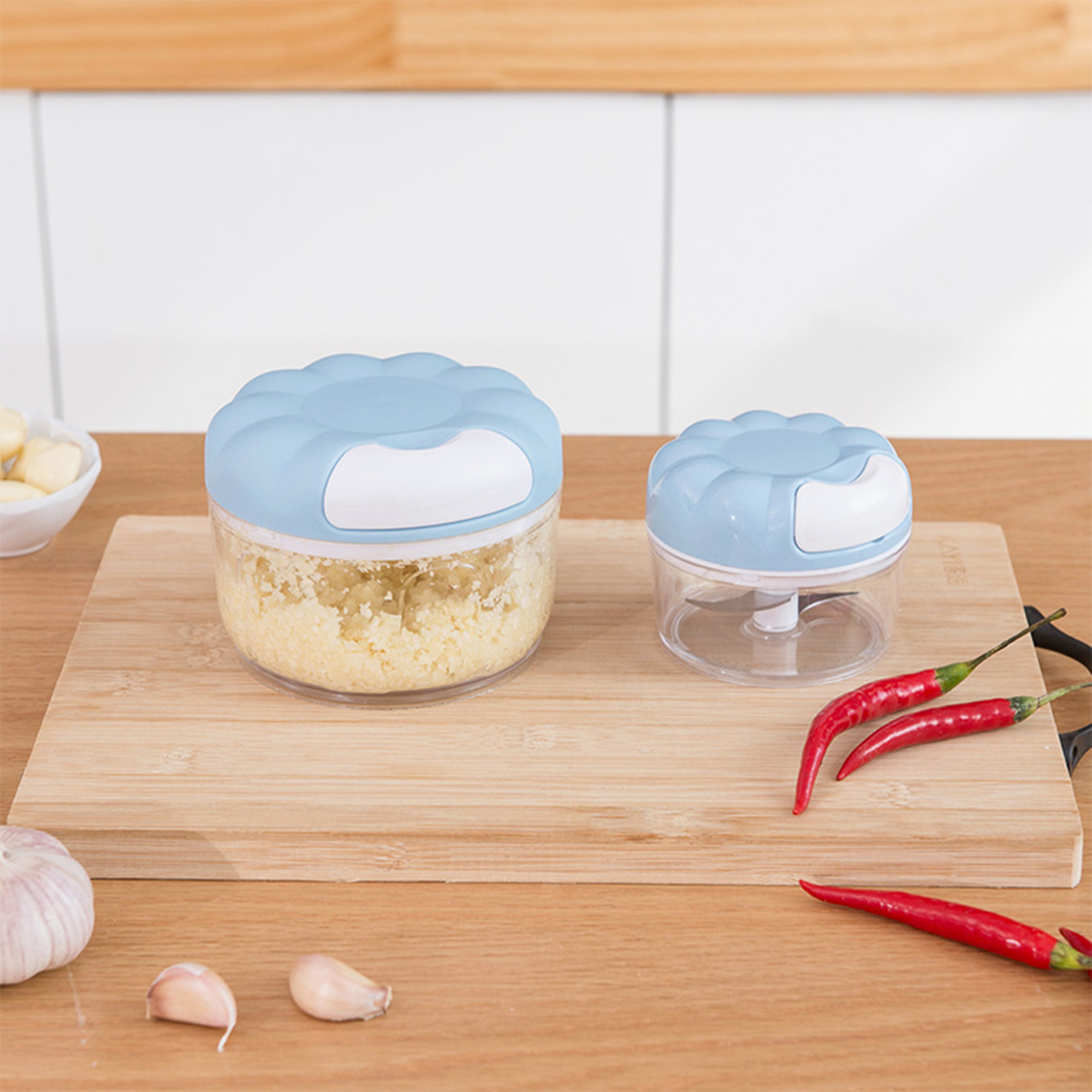 170/500ml Garlic Press No Required Stir Ginger Hand Pull Garlic Crusher