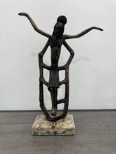 REMO ROSSI BRONZE SCULPTURE "  CROCIFISSOE " SIGNED AND NUMBERED