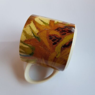 Vincent Van Gough Sonnenblumenmalerei Kunst Keramik Kaffeebecher Tasse National Gallery