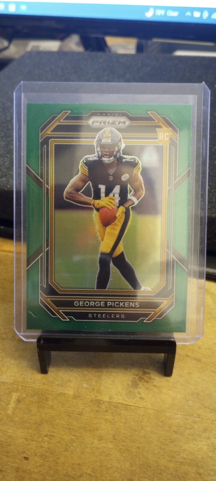2022 Panini Prizm Green George Pickens RC Pittsburgh Steelers #329